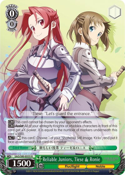Reliable Juniors, Tiese & Ronie [SAO/S80 - SAO/S80-E035 R]