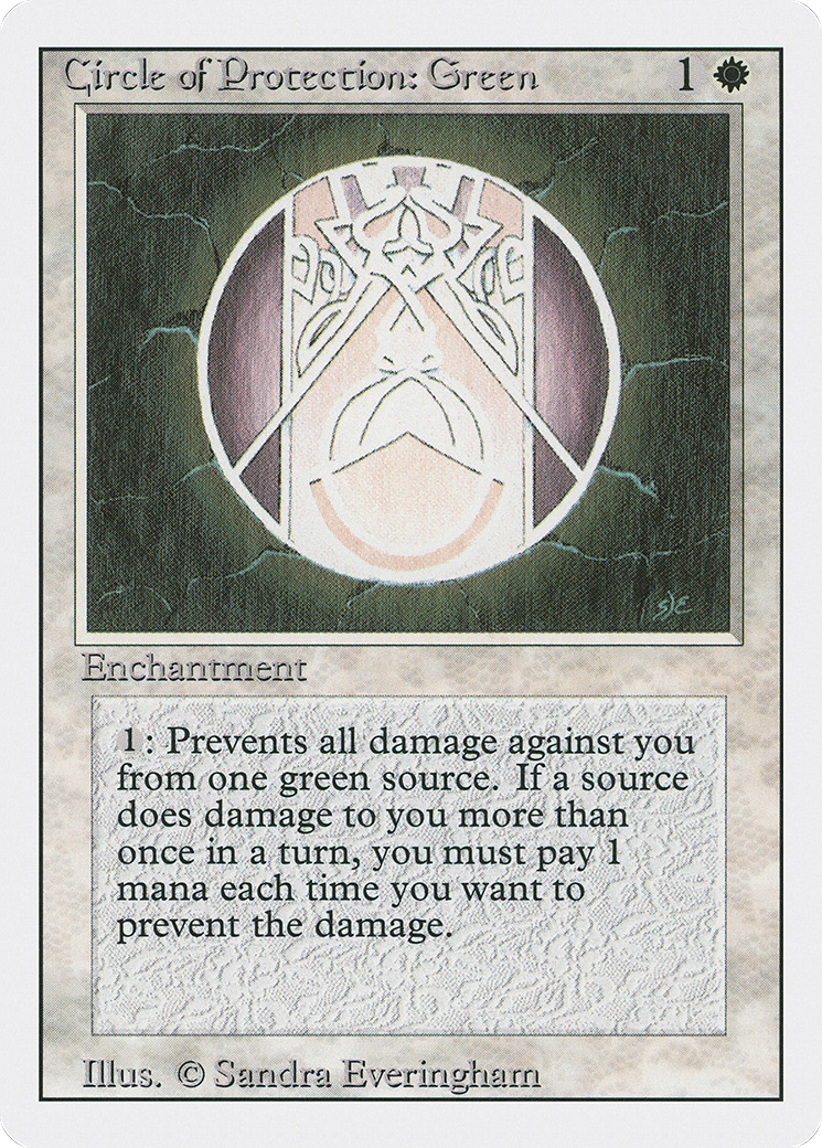 Circle of Protection: Green [3ED - N/A]