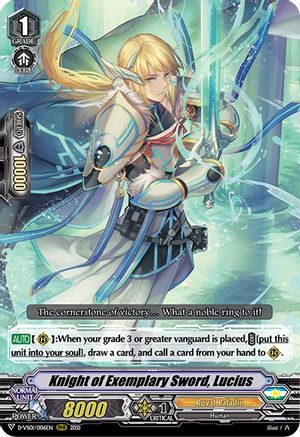 Knight of Exemplary Sword, Lucius (D-VS01/006EN) - D-VS01: V Clan Collection Vol.1