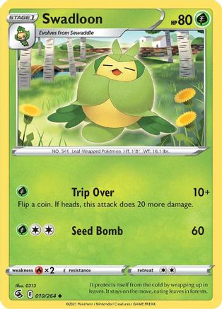 Swadloon 010/264  SWSH08 Fusion Strike - Uncommon