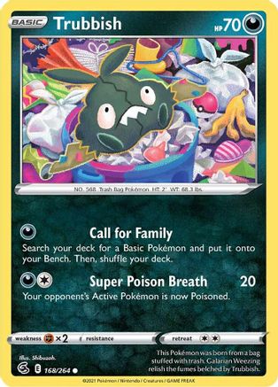Trubbish 168/264  SWSH08 Fusion Strike - Common