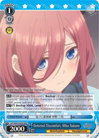 Detected Discomfort, Miku Nakano (RRR) [5HY/W83 - 5HY/W83-TE47R RRR]