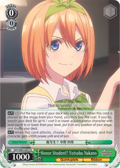 Honor Student? Yotsuba Nakano [5HY/W83 - 5HY/W83-E032 R]