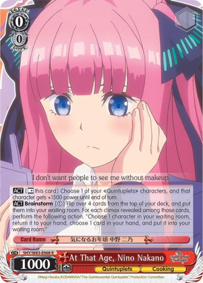 At That Age, Nino Nakano [5HY/W83 - 5HY/W83-E068 R]