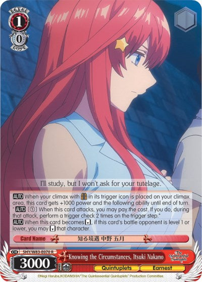 Knowing the Circumstances, Itsuki Nakano [5HY/W83 - 5HY/W83-E070 R]