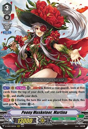 Peony Musketeer, Martina (D-VS02/083EN) - D-VS02: V Clan Collection Vol.2