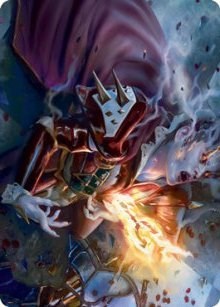 Flame-Blessed Bolt Art Card [ASVOW - 44]