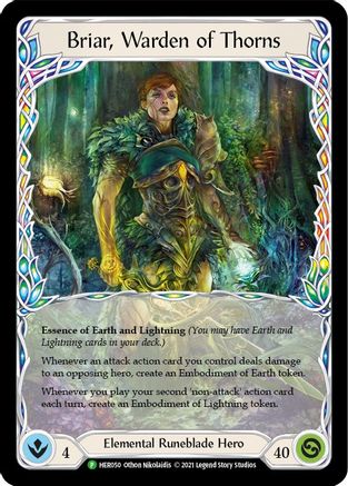 Briar, Warden of Thorns - HER050 (HER050) - Flesh and Blood: Promo Cards Rainbow Foil