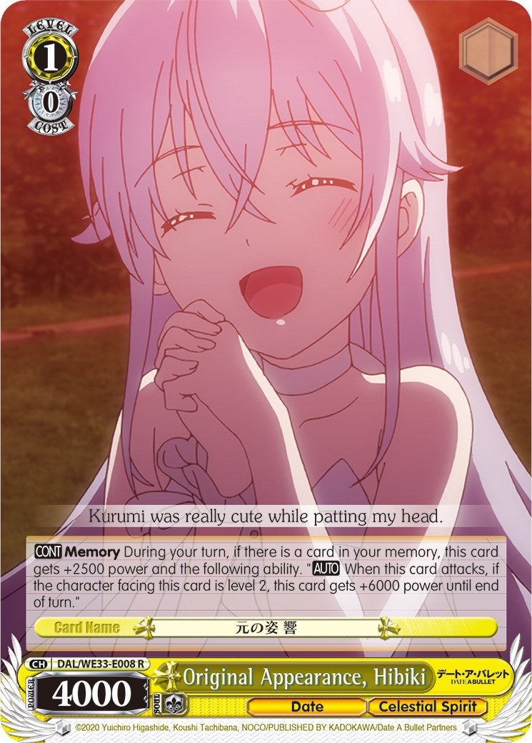 Original Appearance, Hibiki (Parallel Foil) [DAL/WE33 - DAL/WE33-E008 R]