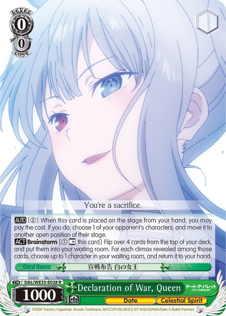 Declaration of War, Queen [DAL/WE33 - DAL/WE33-E028 R]