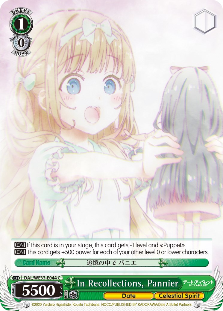 In Recollections, Pannier (Parallel Foil) [DAL/WE33 - DAL/WE33-E044 C]