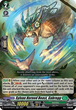 Sylvan Horned Beast, Gabregg (D-BT03/024EN) - D-BT03: Advance of Intertwined Stars