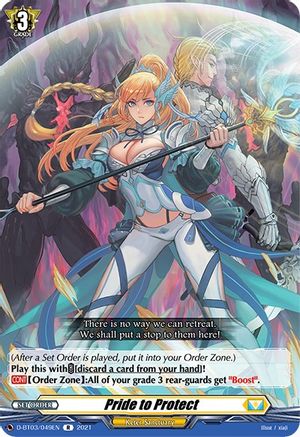 Pride to Protect (D-BT03/049EN) - D-BT03: Advance of Intertwined Stars