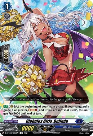 Diabolos Girls, Belinda (D-BT03/077EN) - D-BT03: Advance of Intertwined Stars