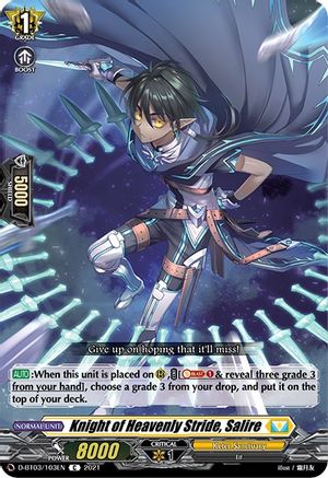 Knight of Heavenly Stride, Salire (D-BT03/103EN) - D-BT03: Advance of Intertwined Stars