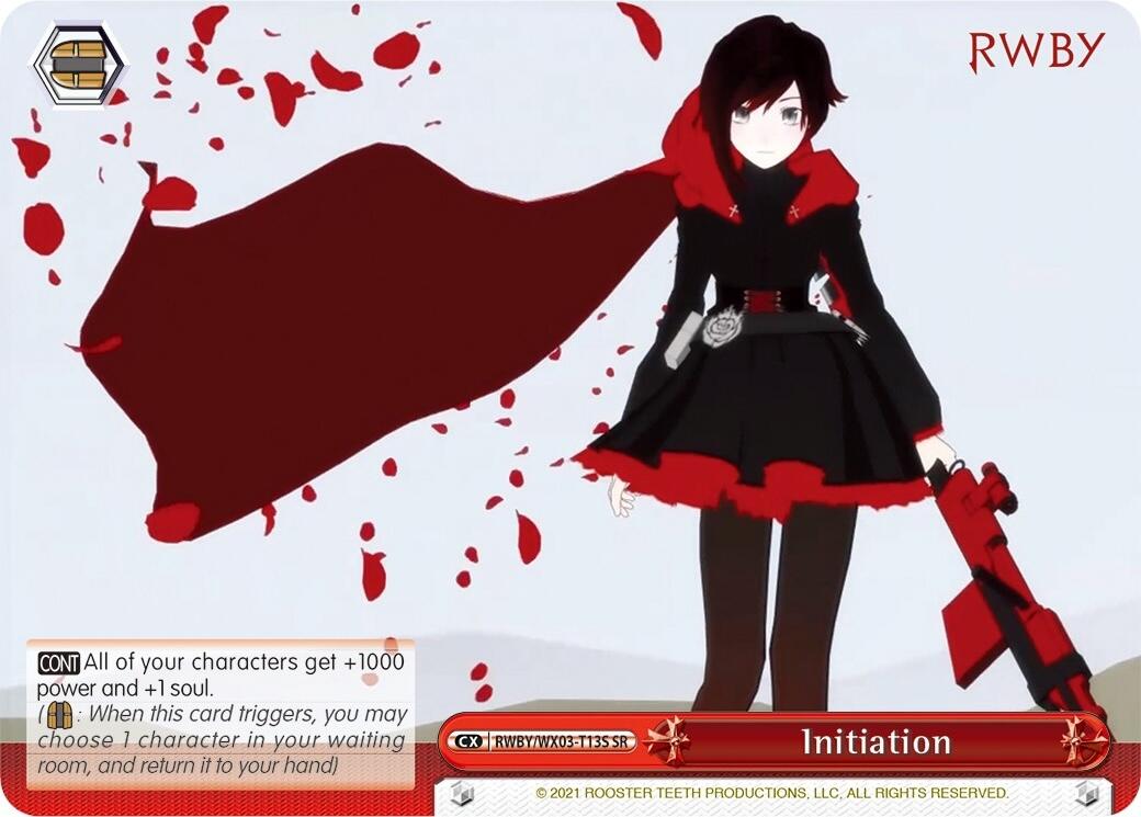 Initiation (SR) [RWBY/WX03 - RWBY/WX03-T13S SR]