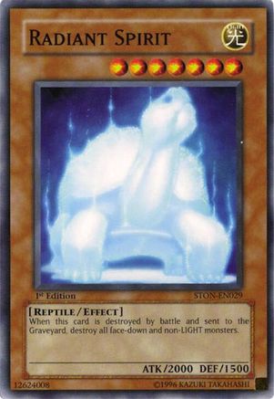 Radiant Spirit (STON-EN029) - Strike of Neos 1st Edition