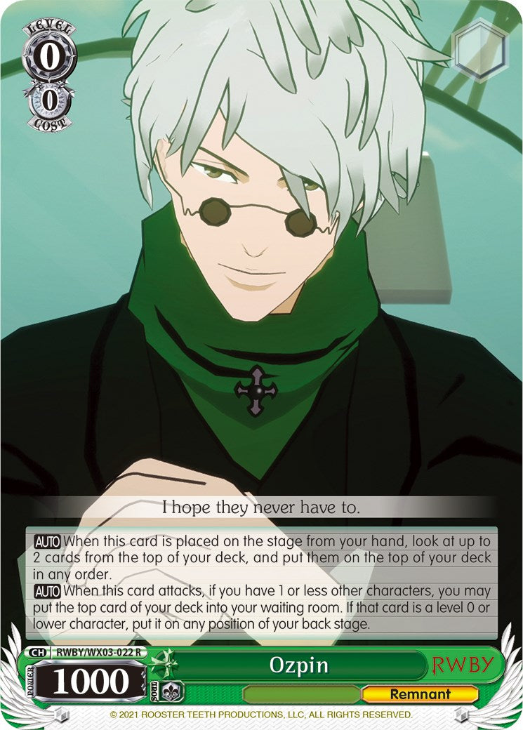 Ozpin [RWBY/WX03 - RWBY/WX03-022 R]