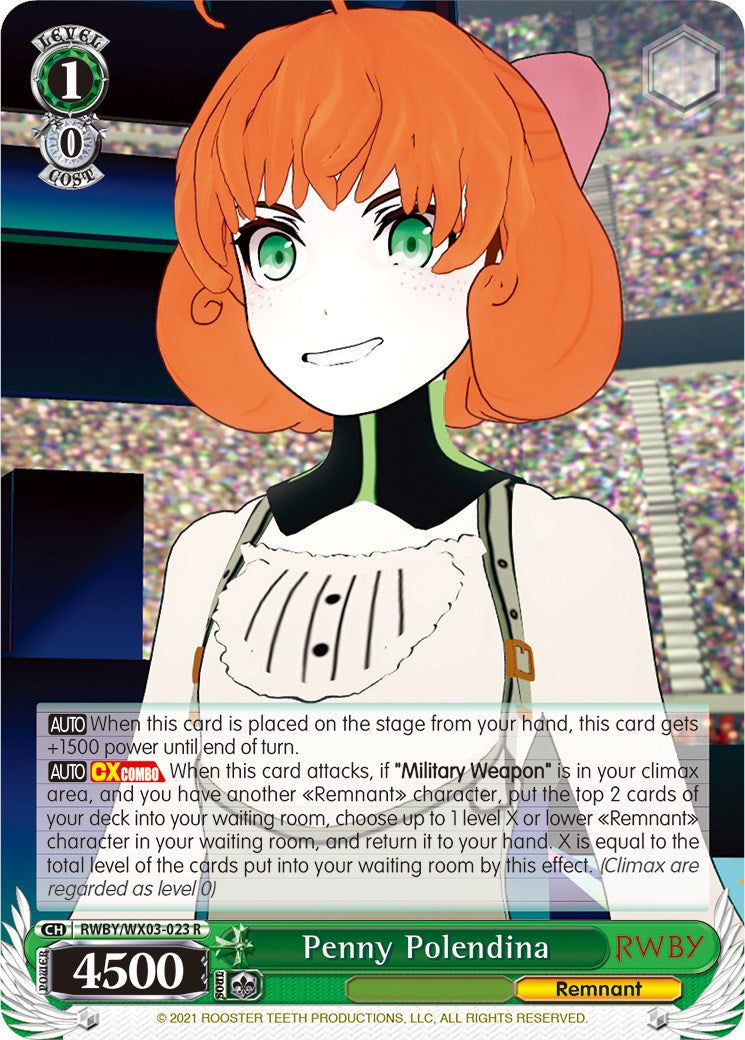 Penny Polendina [RWBY/WX03 - RWBY/WX03-023 R]
