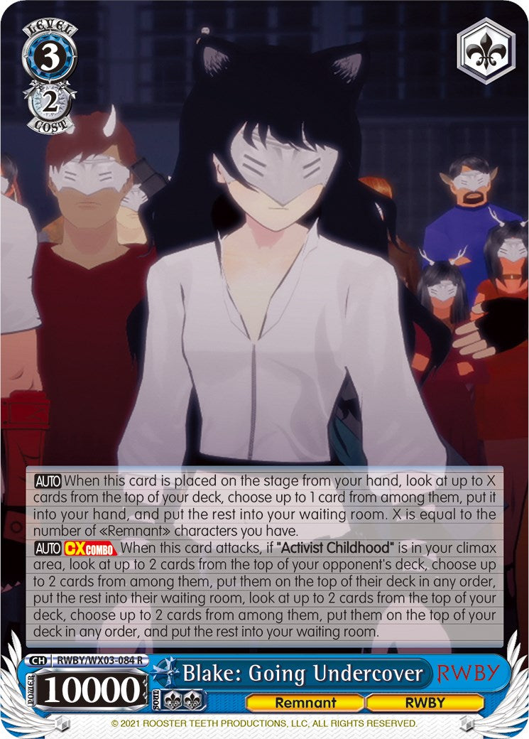 Blake: Going Undercover [RWBY/WX03 - RWBY/WX03-084 R]