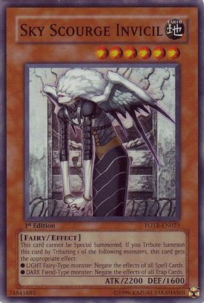 Sky Scourge Invicil (FOTB-EN023) - Force of the Breaker 1st Edition