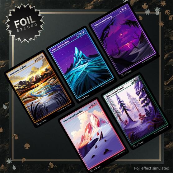 PixelSnowLands.jpg - Foil Etched Edition - Secret Lair Drop Series