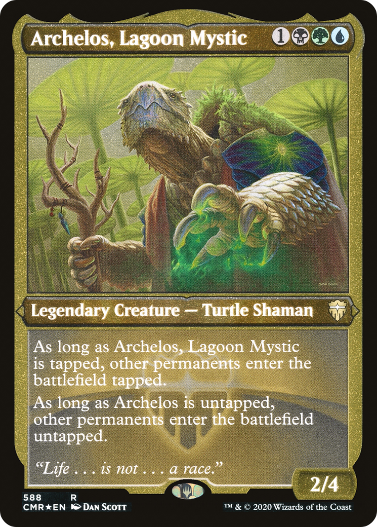 Archelos, Lagoon Mystic (Foil Etched) [CMR - 588]