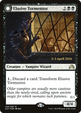 Elusive Tormentor (PRE-108) - Shadows over Innistrad Promos: (Double Faced Transform) Foil