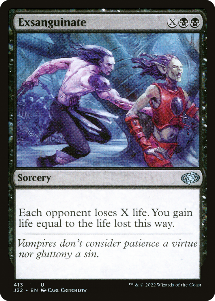Exsanguinate [J22 - 413]