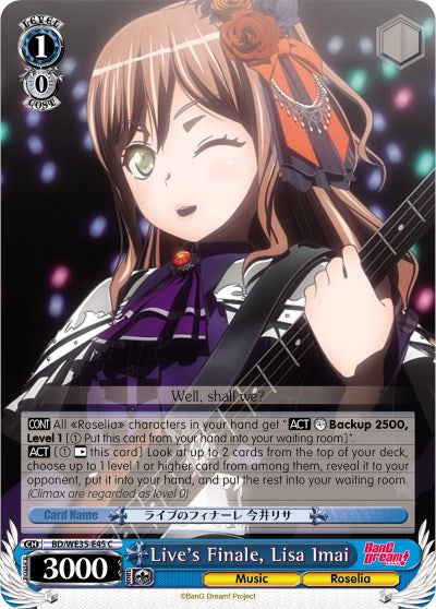 Live's Finale, Lisa Imai (Parallel Foil) [BD/WE35 - BD/WE35-E45 C]