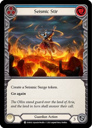 Seismic Stir (Blue) (EVR032) - Everfest 1st Edition Rainbow Foil