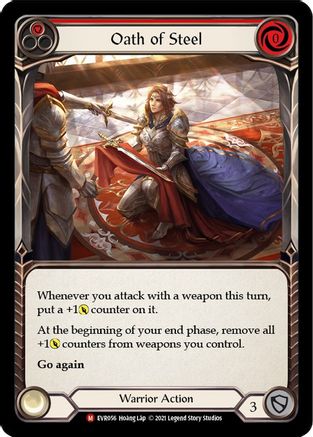 Oath of Steel (EVR056) - Everfest 1st Edition Rainbow Foil