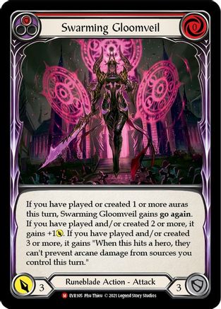 Swarming Gloomveil (EVR105) - Everfest 1st Edition Rainbow Foil