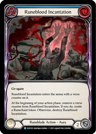Runeblood Incantation (Blue) [EVR - EVR109]