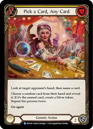 Pick a Card, Any Card (Yellow) (EVR168) - Everfest 1st Edition Rainbow Foil
