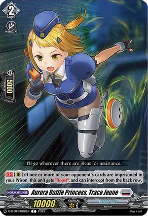 Aurora Battle Princess, Trace Jeune (D-BT04/088EN) - D-BT04: Awakening of Chakrabarthi