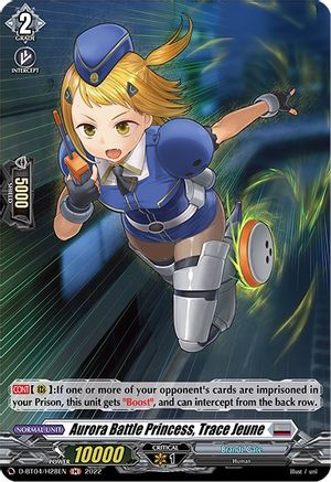 Aurora Battle Princess, Trace Jeune (Holo) (D-BT04/H28EN) - D-BT04: Awakening of Chakrabarthi