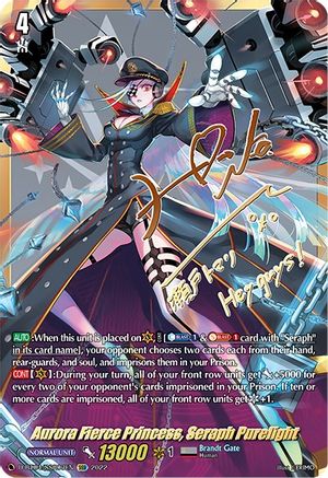 Aurora Fierce Princess, Seraph Purelight (SSR) (D-BT04/SSR03EN) - Awakening of Chakrabarthi