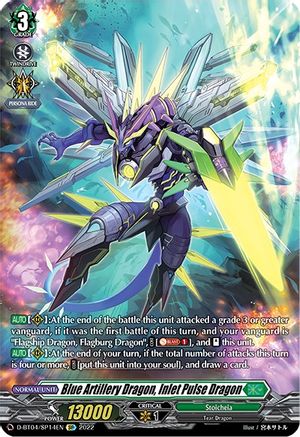 Blue Artillery Dragon, Inlet Pulse Dragon (SP) (D-BT04/SP14EN) - Awakening of Chakrabarthi