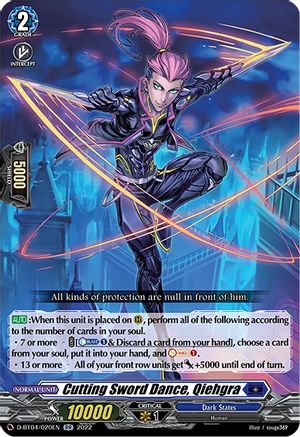 Cutting Sword Dance, Qiehgra (D-BT04/020EN) - D-BT04: Awakening of Chakrabarthi