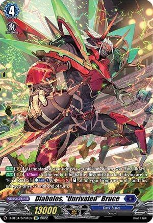 Diabolos, "Unrivaled" Bruce (SP) (D-BT04/SP04EN) - D-BT04: Awakening of Chakrabarthi