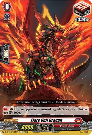 Flare Veil Dragon (D-BT04/034EN) - D-BT04: Awakening of Chakrabarthi