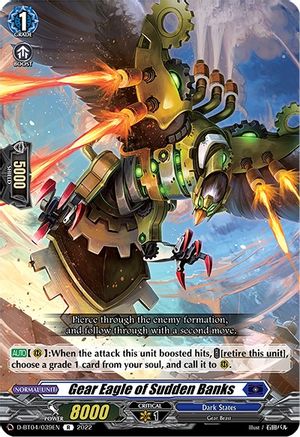 Gear Eagle of Sudden Banks (D-BT04/039EN) - D-BT04: Awakening of Chakrabarthi