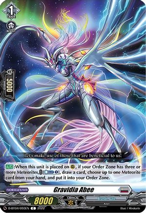 Gravidia Abee (D-BT04/093EN) - D-BT04: Awakening of Chakrabarthi
