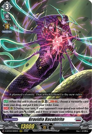 Gravidia Bacubirito (D-BT04/009EN) - D-BT04: Awakening of Chakrabarthi