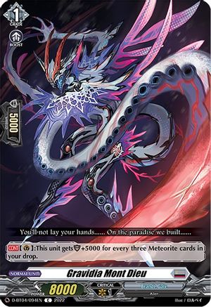Gravidia Mont Dieu (D-BT04/094EN) - D-BT04: Awakening of Chakrabarthi