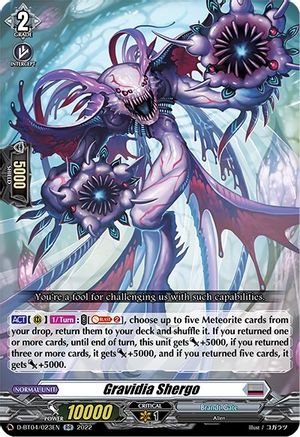 Gravidia Shergo (D-BT04/023EN) - D-BT04: Awakening of Chakrabarthi