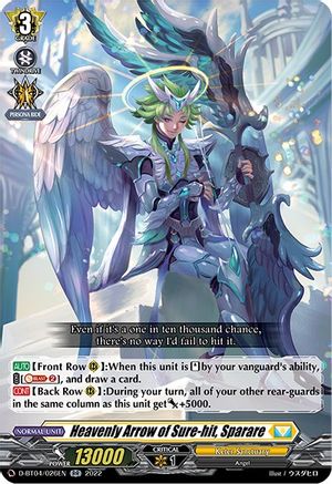 Heavenly Arrow of Sure-hit, Sparare (D-BT04/026EN) - D-BT04: Awakening of Chakrabarthi
