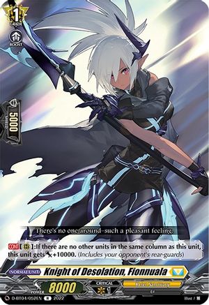 Knight of Desolation, Fionnuala (D-BT04/052EN) - D-BT04: Awakening of Chakrabarthi