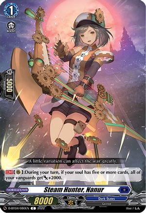 Steam Hunter, Nanur (D-BT04/080EN) - D-BT04: Awakening of Chakrabarthi